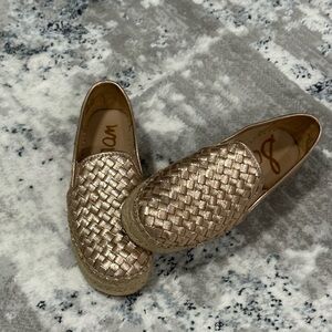 SAM EDELMAN Catherine Espadrille Flats, Size 5